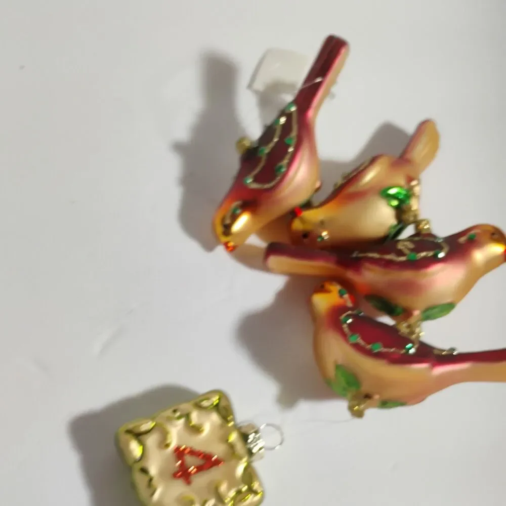 Grande Living 12 Days of Christmas  Glass Tree Ornaments 4,5,6 by Dillard's